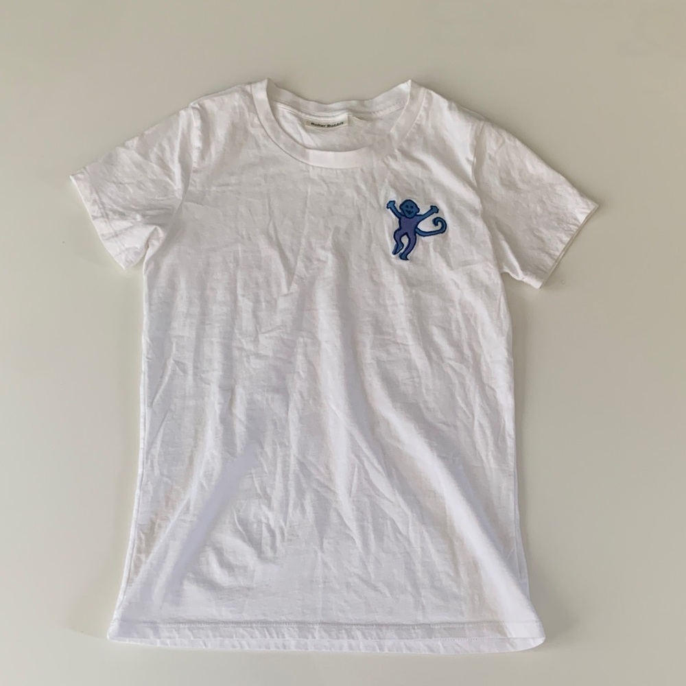 Roller Rabbit Monkey Patch White Tee Shirt Medium… - image 3
